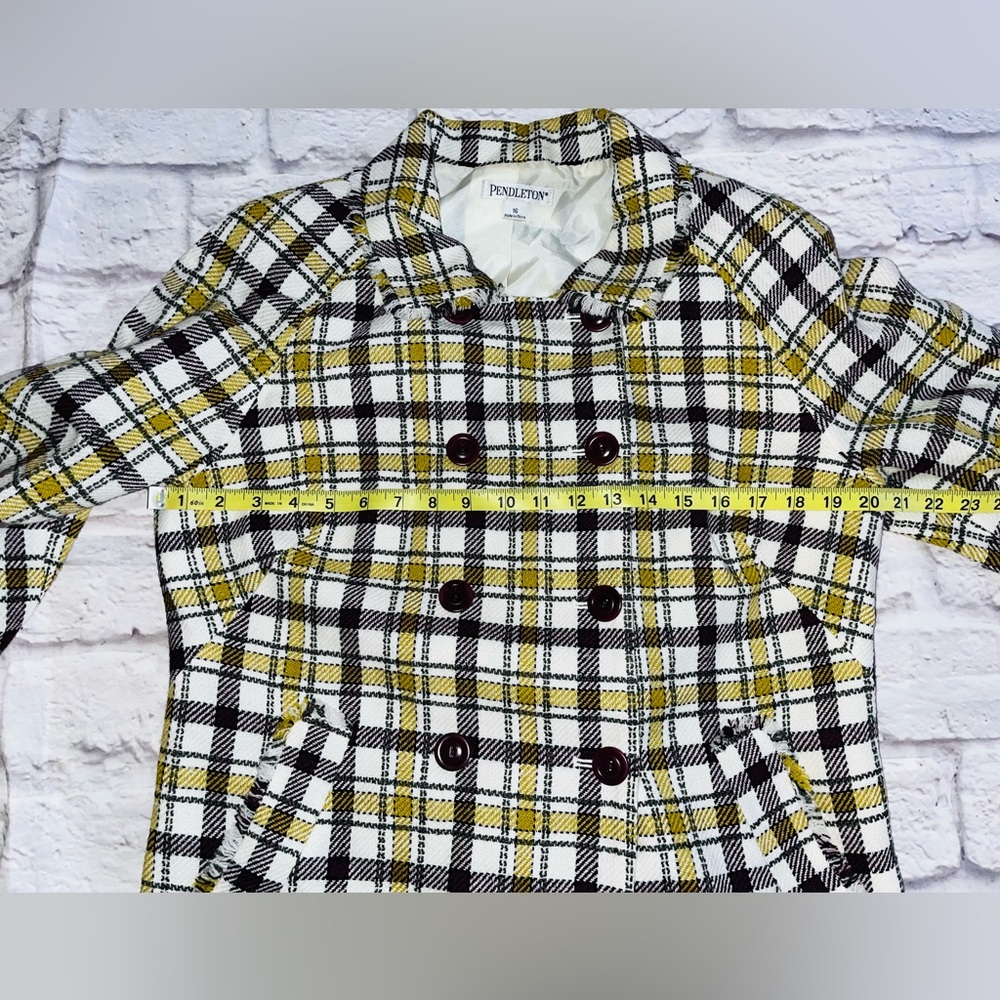 PENDLETON Plaid Tweed Blazer sz 16 - Picture 4 of 9